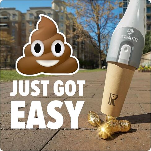 Dirt Devil Dogwalker, Portable Handheld Vacuum, No-Contact Poop Scooper for Dogs, Ideal for Dogs up to 50 Pounds, Dog Poop Scooper for Yard Cleanup and Walks in Saudi Arabia