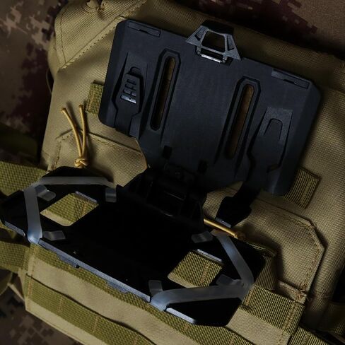 Tactical Plate Carrier Phone Mount Vest Phone Holder, Universal Phone Chest Mount for Screen Size 4.7"-6.7" in Saudi Arabia