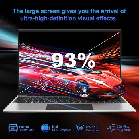 كمبيوتر محمول Jumper، شاشة 16 بوصة FHD IPS 1200p، معالج 5305U، ذاكرة الوصول العشوائي 4 جيجابايت، 128 جيجابايت SSD، اشتراك Office 365 لمدة عام، Windows 11، كمبيوتر محمول مع لوحة مفاتيح رقمية، 2 مكبرات صوت ستيريو، HDMI. in Saudi Arabia