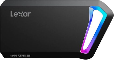 Lexar 2TB ES3 Portable SSD, Up to 1050MB/s Read and 1000 MB/s Write, Compatible with PC & Mac, Tablets & iPad, Silver (LES3XXX002T-RNSAU) in Kuwait