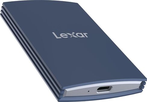 Lexar 2TB ES5 Magnetic External SSD, Up to 2000MB/s, Compatible w/MagSafe, USB-C Smartphones, iPhone 15/16 or Above, PC, Mac, Supports Apple ProRes & Samsung Pro Video, Silver (LES5XXX002T-RNWNU) in Kuwait