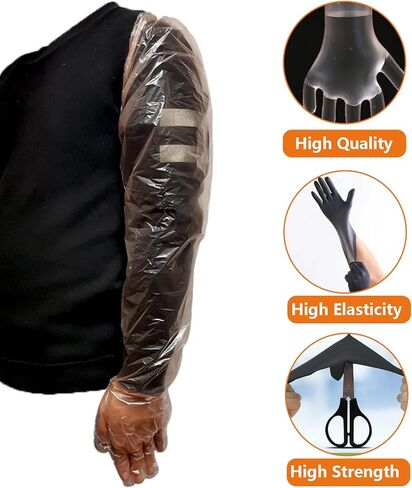 12 زوجًا من قفازات خلع الملابس الميدانية تتضمن 6 أزواج من قفازات الذراع مع أشرطة مطاطية مدمجة و6 أزواج من قفازات النتريل، وقفازات مضغ الغزلان لملحقات تنظيف الصيد in Kuwait