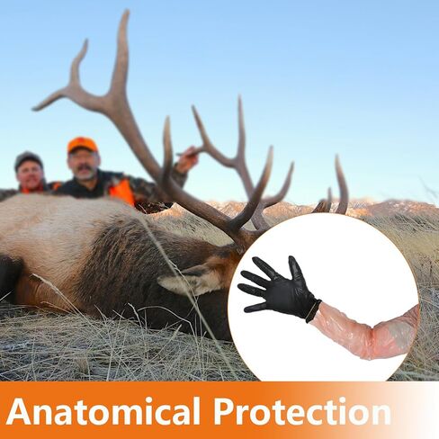 12 زوجًا من قفازات خلع الملابس الميدانية تتضمن 6 أزواج من قفازات الذراع مع أشرطة مطاطية مدمجة و6 أزواج من قفازات النتريل، وقفازات مضغ الغزلان لملحقات تنظيف الصيد in Kuwait