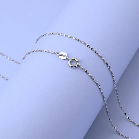 925 فضة سلسلة قلادة للنساء 1 مللي متر رقيقة الفضة هيبوالرجينيك قلادة قلادة بسيطة لمطابقة قلادة in Kuwait