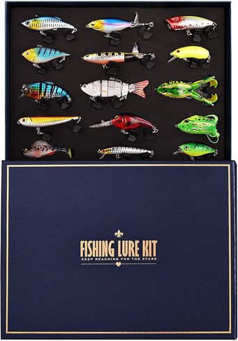 Fishing Lures Kit for Fishing Lovers, Fishing Gear Set for Freshwater and Saltwater in Saudi Arabia