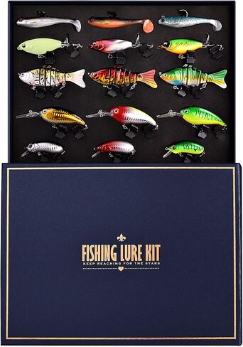 Fishing Lures Kit for Fishing Lovers, Fishing Gear Set for Freshwater and Saltwater in Saudi Arabia
