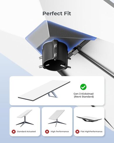 محول أنابيب Starlink Gen 3، طقم تركيب محول تركيب على عمود قابل للتعديل، متوافق مع طبق STARLINK القياسي، طبق مسند V3، طبق Starlink القياسي Gen 3 V3 in Saudi Arabia