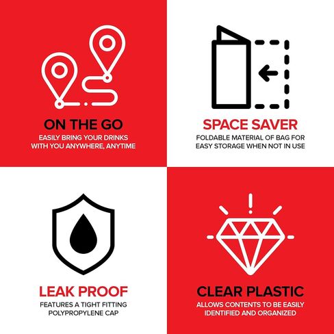 1 Gallon Collapsible Water Container (10 Pack), Food Grade Water Storage Bag, Heavy Duty Leakproof Water Bags for Camping, Hiking, and Emergency Prep, Food Grade Water Storage Containers in Saudi Arabia