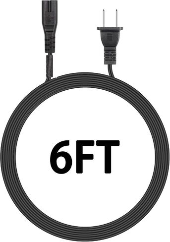 TV Power Cord Samsung TV Extend Cable for Samsung TV 24" 32" 40" 43" 48" 49" 50" 55" 60" 65" 75" UN40 UN43 UN48 UN49 UN50 UN55 UN60 UN70 UN75 UN78, Smart 4K TV LG, TCL TV 2 Prong AC Power Cord (5FT) in Saudi Arabia