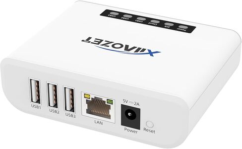 Wireless USB Server and Print Server, Share USB Devices (Printer, Scanner or More) Over LAN via Ethernet or WiFi Network – Easy Setup (LK300EW) in Kuwait
