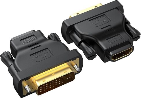 DVI to HDMI Adapter 10-Pack, Bidirectional Female HDMI to DVI-D(24+1) Male Adapter with Gold-Plated for Computer, Monitor, Projector, TV, PS3/4/5 Nintendo Switch and More in Saudi Arabia