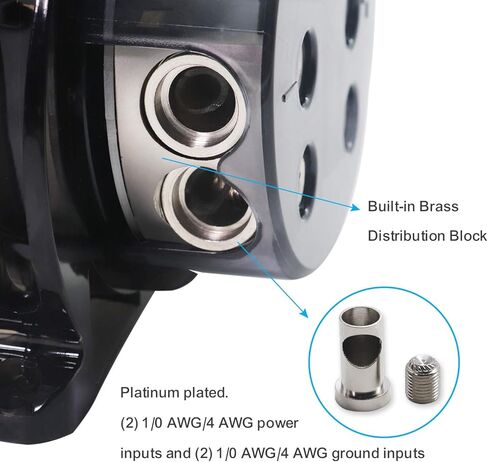 Recoil REC2D-2 True 2.0 Farad Capacitor 20V مكثف تعزيز تخزين الطاقة الصوتية للسيارة مع القراءة الرقمية وكتلة التوزيع المدمجة in Kuwait