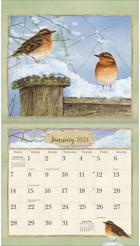 LANG Birds in The Garden 2025 Wall Calendar (25991001895) in Saudi Arabia