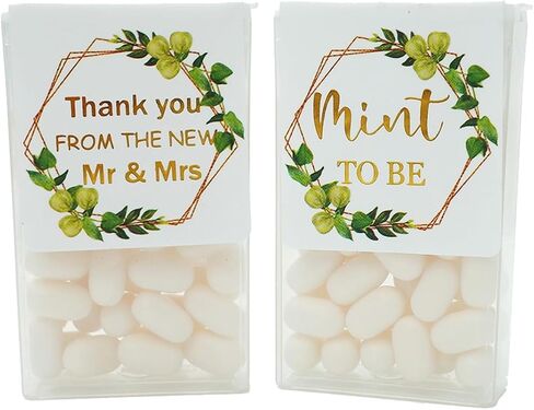 Set of 60 Mint to Be Stickers for Favors - Mint to Be Wedding Favor Stickers - Tic Tac Box Labels - Shower Favor - LABEL ONLY in Saudi Arabia