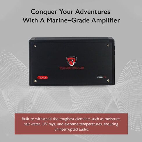 Rockville RXD-T2 Micro Car Audio Class D Amplifier 2400w 2 Chan 2x600W CEA Rated in Saudi Arabia