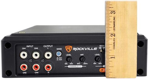 Rockville RXD-T2 Micro Car Audio Class D Amplifier 2400w 2 Chan 2x600W CEA Rated in Saudi Arabia