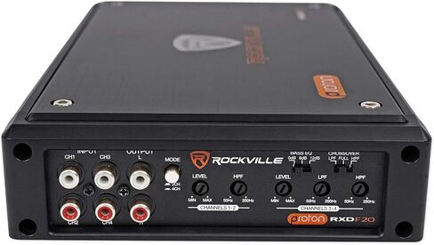 Rockville RXD-T2 Micro Car Audio Class D Amplifier 2400w 2 Chan 2x600W CEA Rated in Saudi Arabia