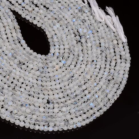 Rainbow Moonstone Gemstone 8 mm Round Loose Beads for Jewelry Making 40 Pieces in Saudi Arabia