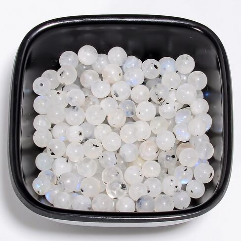 Rainbow Moonstone Gemstone 8 mm Round Loose Beads for Jewelry Making 40 Pieces in Saudi Arabia