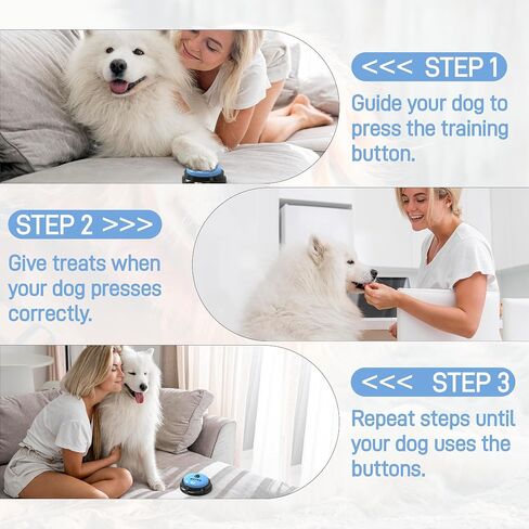 Dog Buttons Talk,Updated 8 Pack Dog Communication Buttons,Recordable Talking Training Buttons for Dogs,30 Seconds Voice Dog Speaking Buttons with Dog Bath Brush Set in Saudi Arabia