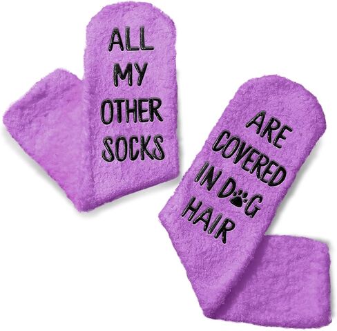 VELENTI Dog Lovers Gifts for Women - Novelty Socks for Dog Parents - All My Other Socks Are Covered in Dog Hair in Saudi Arabia