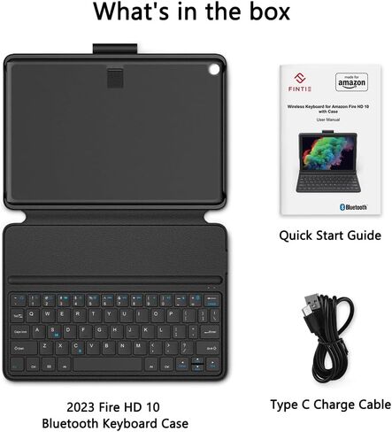 Made for Amazon Bluetooth Keyboard Case for Amazon Fire HD 10, (13th Gen, 2023 release) in Saudi Arabia