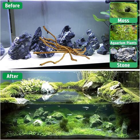 kathson Natural Driftwood for Aquarium, Red Moor Driftwood Mix 12''-16'' Long Driftwood for Decorations 100 g Aquarium Driftwood Assorted Shapes Natural Aquarium Decor Driftwood (150, Grams) in Saudi Arabia