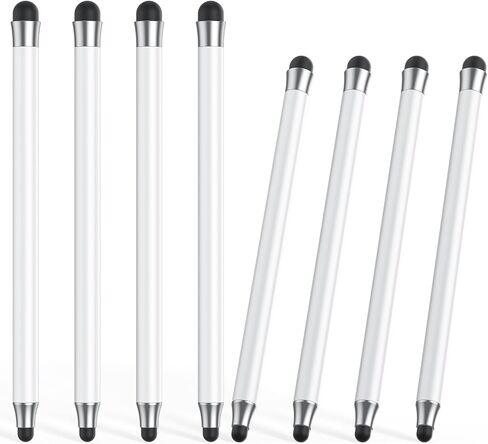 Stylus (8Pcs), 2 in 1 Stylus Pen for Touchscreen, High Precision and Sensitivity Double Rubber Tips, Compatible with iPad/iPhone/Samsung/Android Tablets and Other Capacitive Touch Screen (Multicolor) in Saudi Arabia