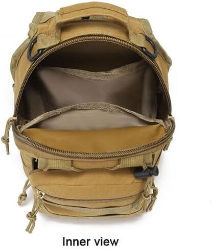 Tactical Sling Shoulder Backpack for Men, Outdoor MOLLE Military Chest Bag EDC Crossbody Bag Small Sports Backpack (Army green) in Saudi Arabia