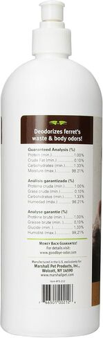 Marshall Pet Products Goodbye Odor Natural Deodorizing Water Supplement, for Ferrets and Small Animals, 8 oz in Kuwait
