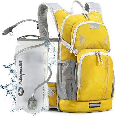 Hiking Backpack with 3L Water Bladder, 18L Hydration Pack Backpack for Women & Men, Lightweight Day Pack, hydropack for Hiking, Cycing, Running in Saudi Arabia