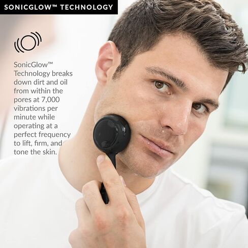 PMD Beauty Clean Pro OB - Smart Facial Cleansing Device with Silicone Brush & Obsidian Gemstone ActiveWarmth Anti-Aging Massager - Waterproof - SonicGlow Vibration - Clear Pores & Blackheads in Saudi Arabia