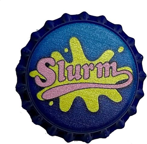 دبوس على شكل غطاء زجاجة Slurm #Futurama #MadeInUSA in Saudi Arabia