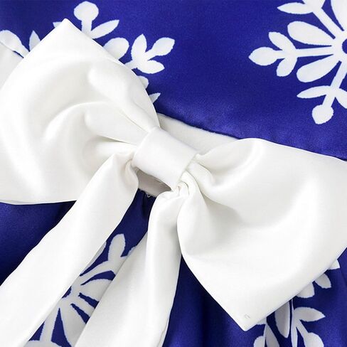 Toddler Baby Girls Christmas Snowflake Dress Bowknot Belt Xmas Party Holiday Dresses in Saudi Arabia