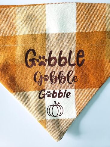 Gobble Gobble Gobble Over the Collar Dog Bandana That Slips onto Their Existing Collar (Small) in Saudi Arabia