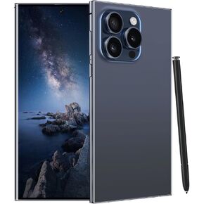 Unlocked Cell Phones Smartphones 5G Phone Android 13 Mobile Phones 8GB+256GB/7 Display/48MP+108MP Camera/6800 mAh/Dual SIM/Build-in Pen (Purple)