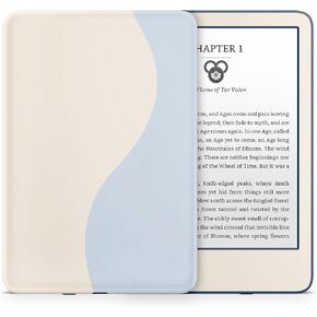 Tacky Design Color Block Skin for Kindle Skin Decal, Colorwave Skin for Kindle Stickers, Premium Vinyl 3M Full Wrap for Kindle Cover & for Kindle Wrap Skin (Muted Plum & Cream, Kindle (11th Gen, 2022)