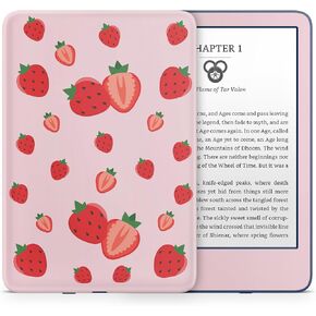 Tacky Design Strawberry Skin for Kindle Paperwhite Skin Wrap, Pink Skin for Kindle Stickers, Premium Vinyl 3M Full Wrap for Kindle Paperwhite Covers for (Kindle Paperwhite (11th Gen, 2021))