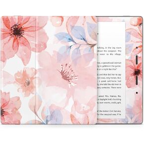 Tacky Design Floral Skin for Kindle Paperwhite Skin Wrap, Pink Skin for Kindle Stickers, Premium Vinyl 3M Full Wrap for Kindle Paperwhite Covers for (Kindle Paperwhite (11th Gen, 2021))