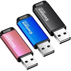 32GB USB Flash Drive,USB Drive 32gb with LEd Indicator,USB Memory 32gb External Storage for PC (1PCS,Black)