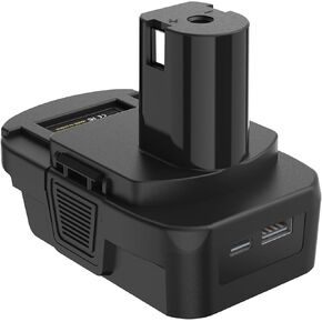 DM18RL Battery Adapter for DeWalt 18V/20V & Milwaukee M18 to Ryobi One+ 18V Tools - Adapter Only (No USB Port)