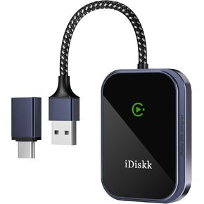 CarPlay Wireless Adapter for Apple iPhone 2024 Upgrade Converts Wired to Wireless Adapter for iPhone, Plug and Play for iPhone Car Play, Converts Wired to Wireless car Play Adapter for iPhone