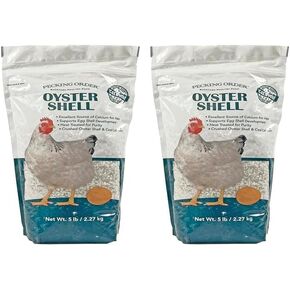Pecking Order Oyster Shell - Calcium Supplement to Support Laying Hens and Strong Egg Shell Development (5 LB)