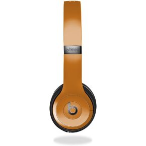 Skin Compatible with Beats Solo 4 - Solid Orange - Premium 3M Vinyl Protective Wrap Decal Cover - Easy to Apply | Crafted in The USA by MightySkins