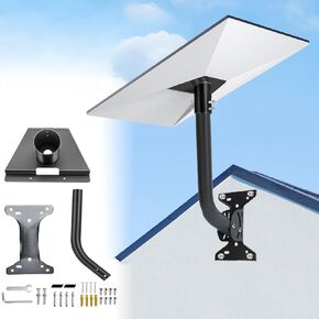 Adjustable Gen 3 Mount for Starlink - Metal Pipe Adapter Compatible with V3 Starlink Standard Dish - Heavy Duty Wall Mount/Roof Mount for Starlink Internet Kit Satellite