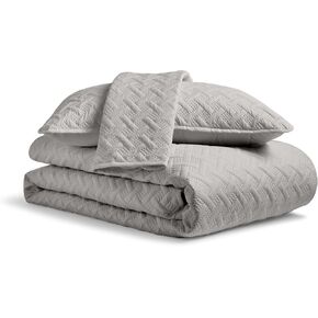 Cosy House Collection Luxury Rayon Derived from Bamboo 2-Piece Quilt Set - Ultra Soft Quilted Coverlet Bedspread - Classic Weave Stitch - Includes Quilt and 1 Pillow Sham (Twin/Twin XL, Navy Blue)