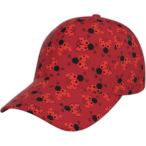 Ladybug Baseball Cap Adjustable Snapback Cap Ladybird Hat Women Baseball Hats Cute Cap Outdoor
