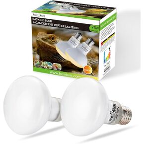 Reptile Heat Lamp 2Pack 50W UVB Reptile Sun Lamp Self-Ballasted Vapor Basking Spot Lamp/Bulb/Light for Reptile and Amphibian E26