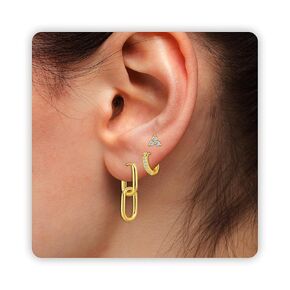 3 Pairs Small Gold Stud Earrings for Women, Tiny Cartilage Earrings Set for Multiple Piercing Dainty Jewelry, Flower Stud Helix Earrings for Women as Tragus Accessories Trendy