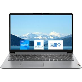 لاب توب لينوفو ايدياباد 1i، شاشة 15.6 بوصة مضادة للتوهج، معالج انتل سيليرون، ذاكرة الوصول العشوائي 20 جيجا، التخزين: 1 تيرابايت SSD + 128 جيجا eMMC، ويندوز 11 هوم، سنة واحدة مايكروسوفت 365، كاميرا ويب، واي فاي، ملحق Alpacatec